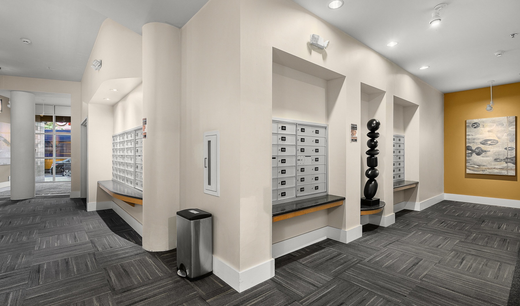 Leasing office mail area Leasing office mail area