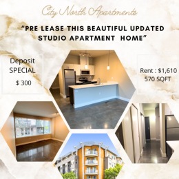 Studio Apartment waiting for you to call it home!!! Don't miss out on our $300 deposit special
call and schedule your tour today (206) 466 1576 Instagram post from @citynorthseattle on June 15, 2024 16:49:34pm